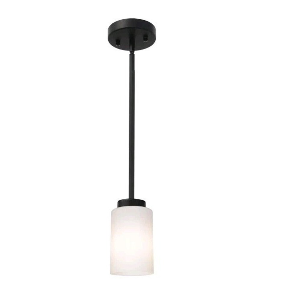 todoluz black pendant light fixture with opal white glass‎ Mini Chandelier